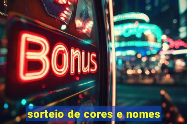 sorteio de cores e nomes